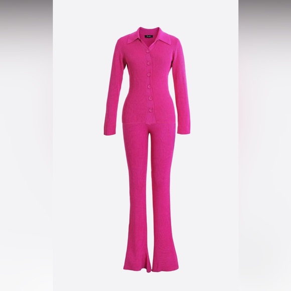 HANIFA PINK CORA PANT SET - Picture 3 of 7